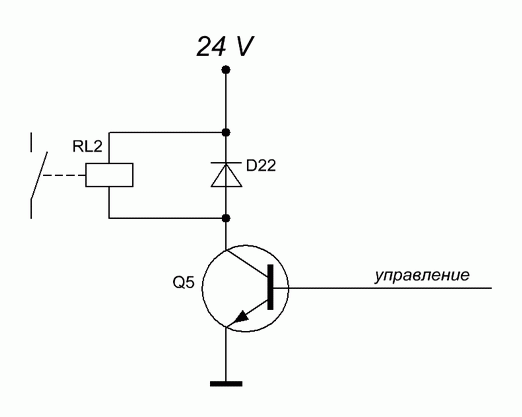 Транзистор вместо реле