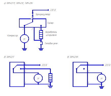 Схема подключения таймера оттайки тим 01 в холодильнике