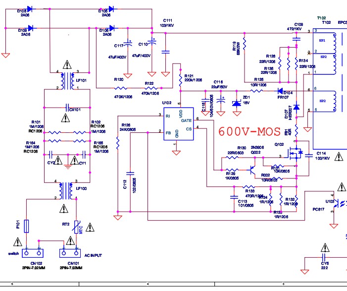 Ld7530 схема блока питания