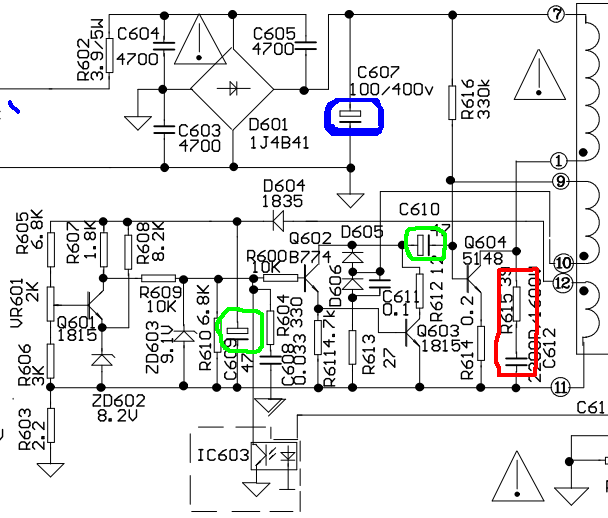 Схема б п тв techno ts2110