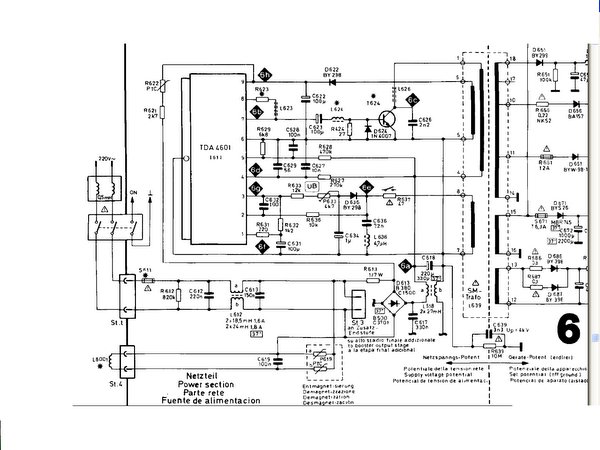 Схема блока питания lg 42pq200r