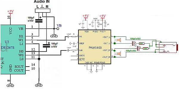 Pam8610 схема подключения