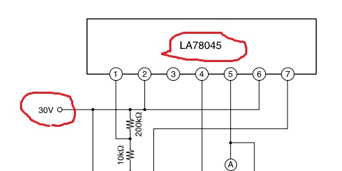 La78045 схема включения