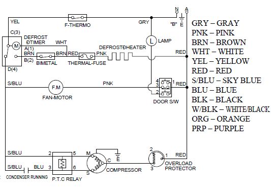 Электрическая схема холодильника самсунг ноу фрост