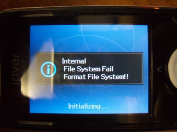 Create failed format. IRIVER x20 зависает. IRIVER x20. System failed на телефоне.