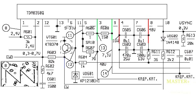 Tda8350q схема включения