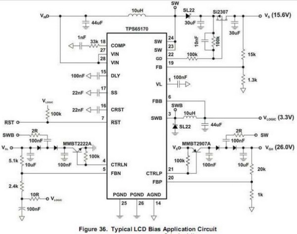 Tps65150 схема включения